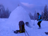 Snow camping on Mt. Spokane